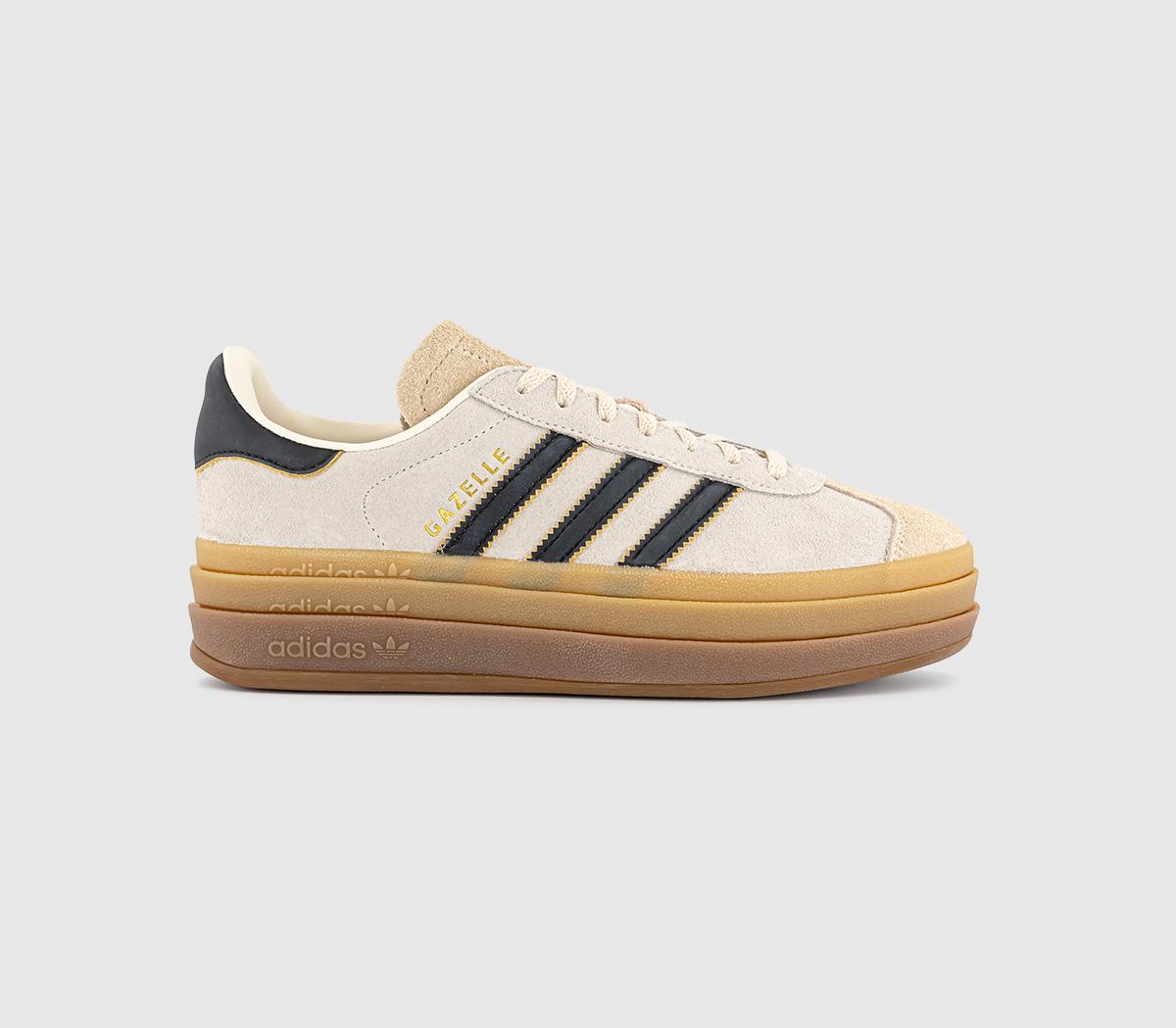 adidasGazelle Bold W Trainers adidasGazelle Bold W TrainersCream White Black Sand Strata