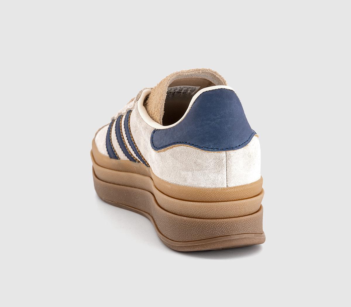 adidas Gazelle Bold W Trainers Cream White Night Indigo Magic Beige ...