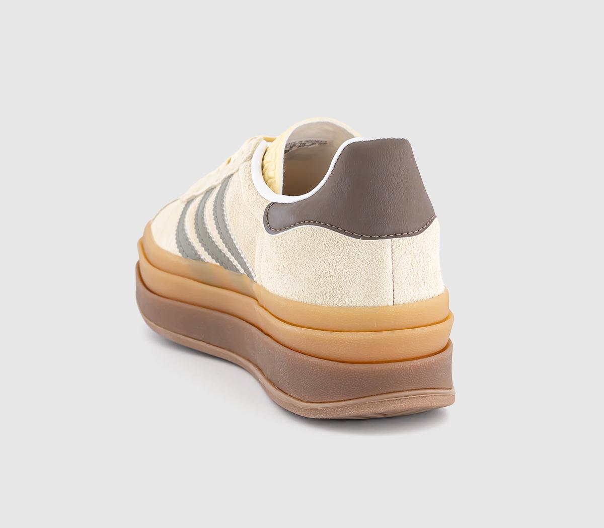 adidas Gazelle Bold W Trainers adidas Gazelle Bold W Trainers Warm Vanilla Silver Pebble Earth Strata