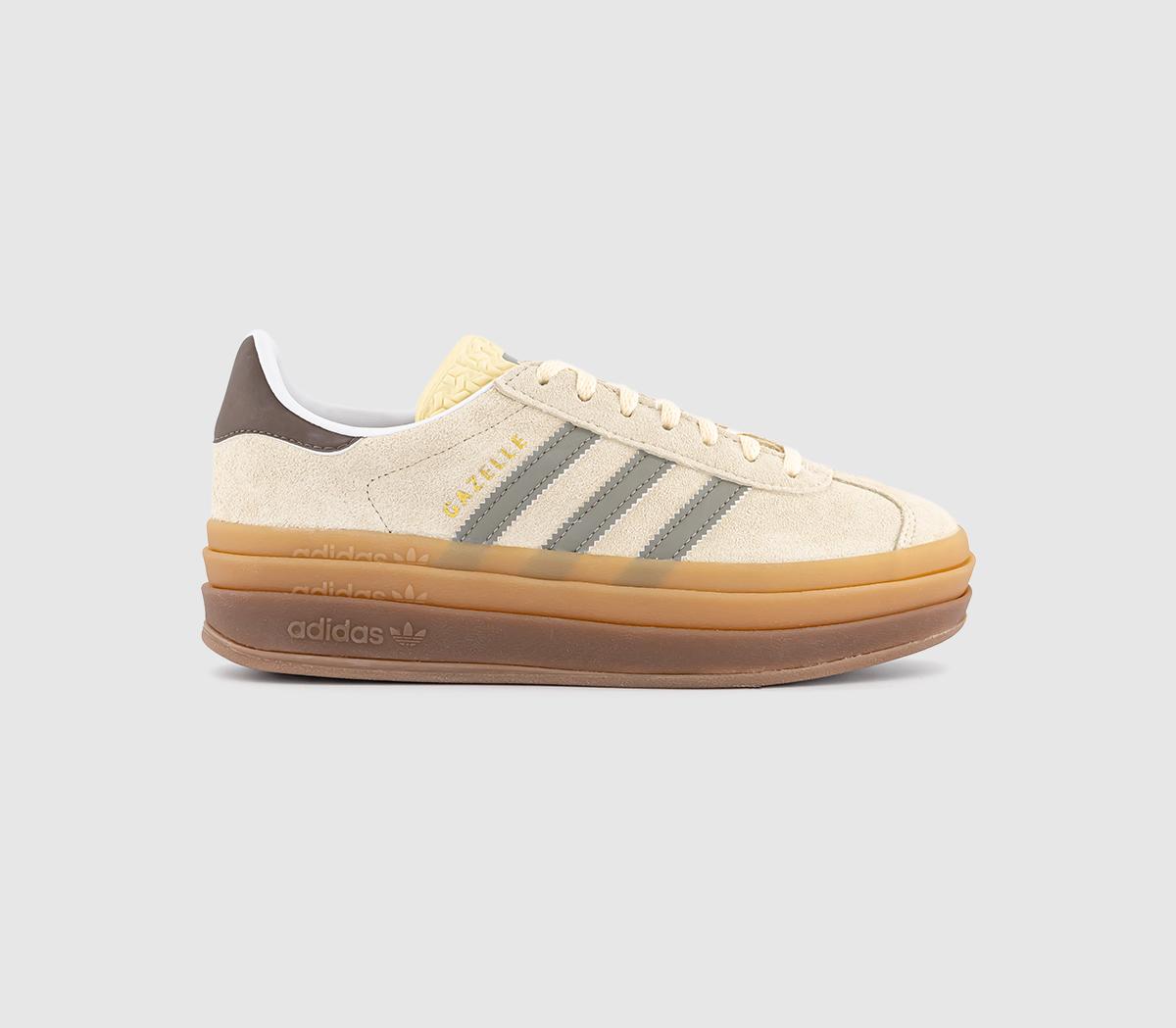 adidasGazelle Bold W Trainers adidasGazelle Bold W TrainersWarm Vanilla Silver Pebble Earth Strata