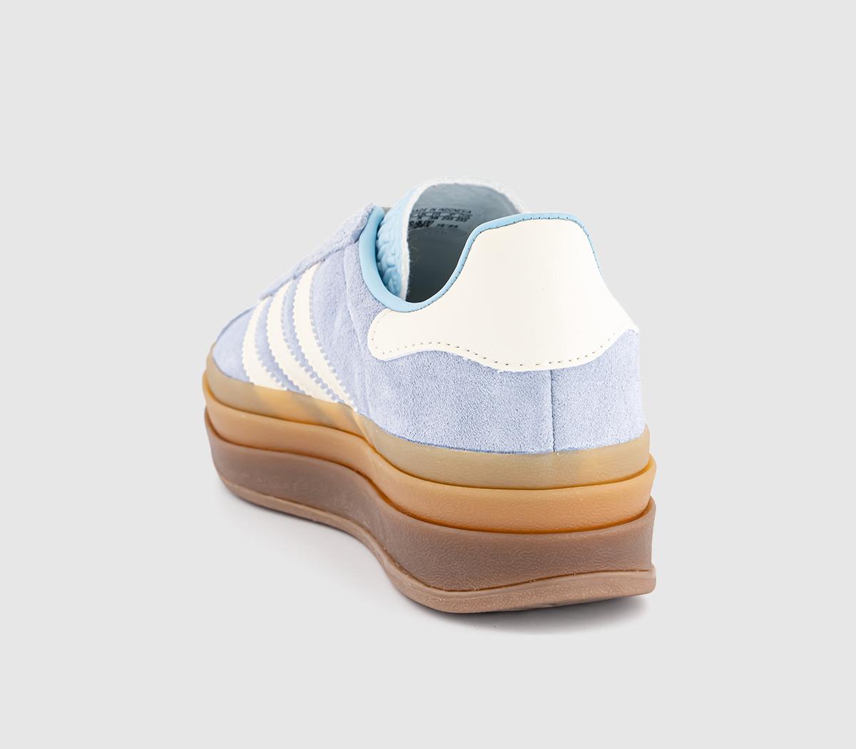 adidas Gazelle Bold W Trainers adidas Gazelle Bold W Trainers Clear Sky Cream White Gold Metallic