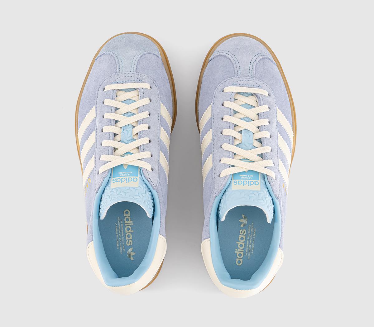 adidas Gazelle Bold W Trainers adidas Gazelle Bold W Trainers Clear Sky Cream White Gold Metallic