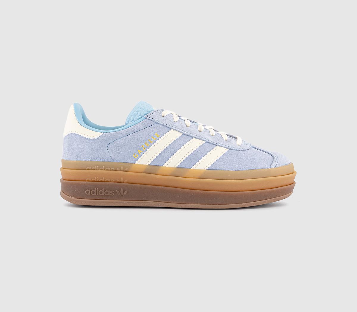 adidasGazelle Bold W Trainers adidasGazelle Bold W TrainersClear Sky Cream White Gold Metallic