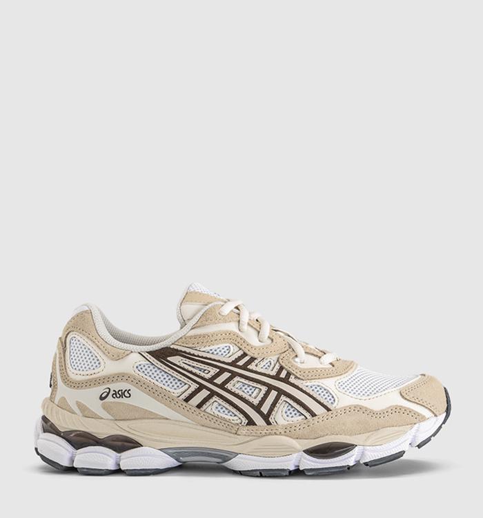 ASICS Gel NYC Trainers White Roasted Coffee