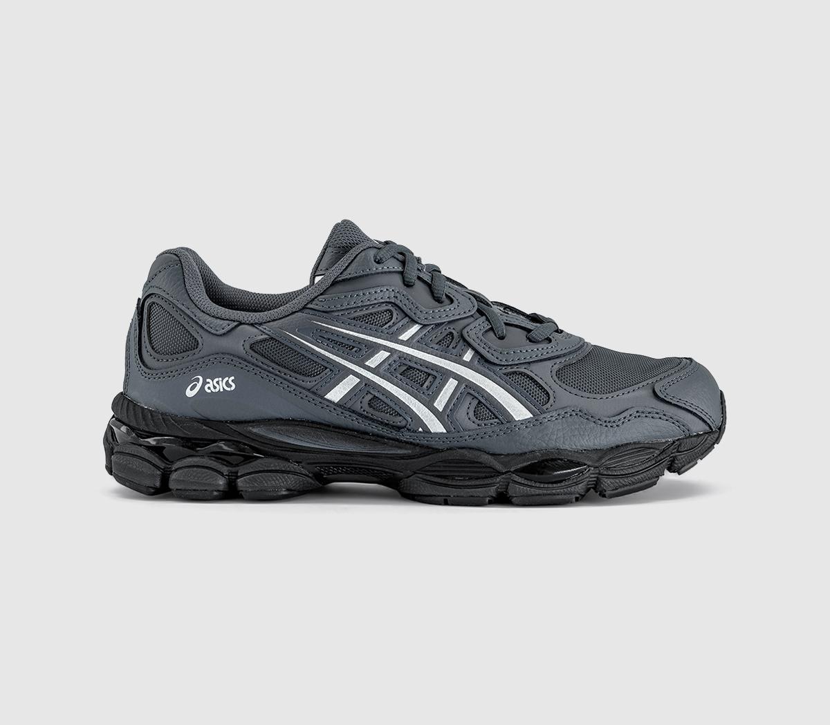 Asics Gel Nyc Trainers Carrier Pure Silver Grey in   Size 10.5, Office Shoes