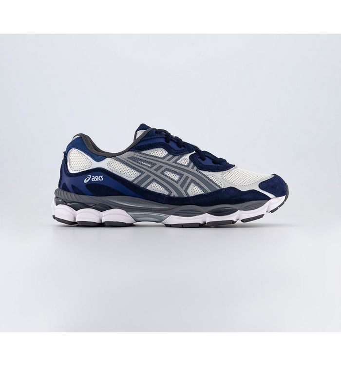 Asics Gel Nyc Trainers Navy Grey In Blue