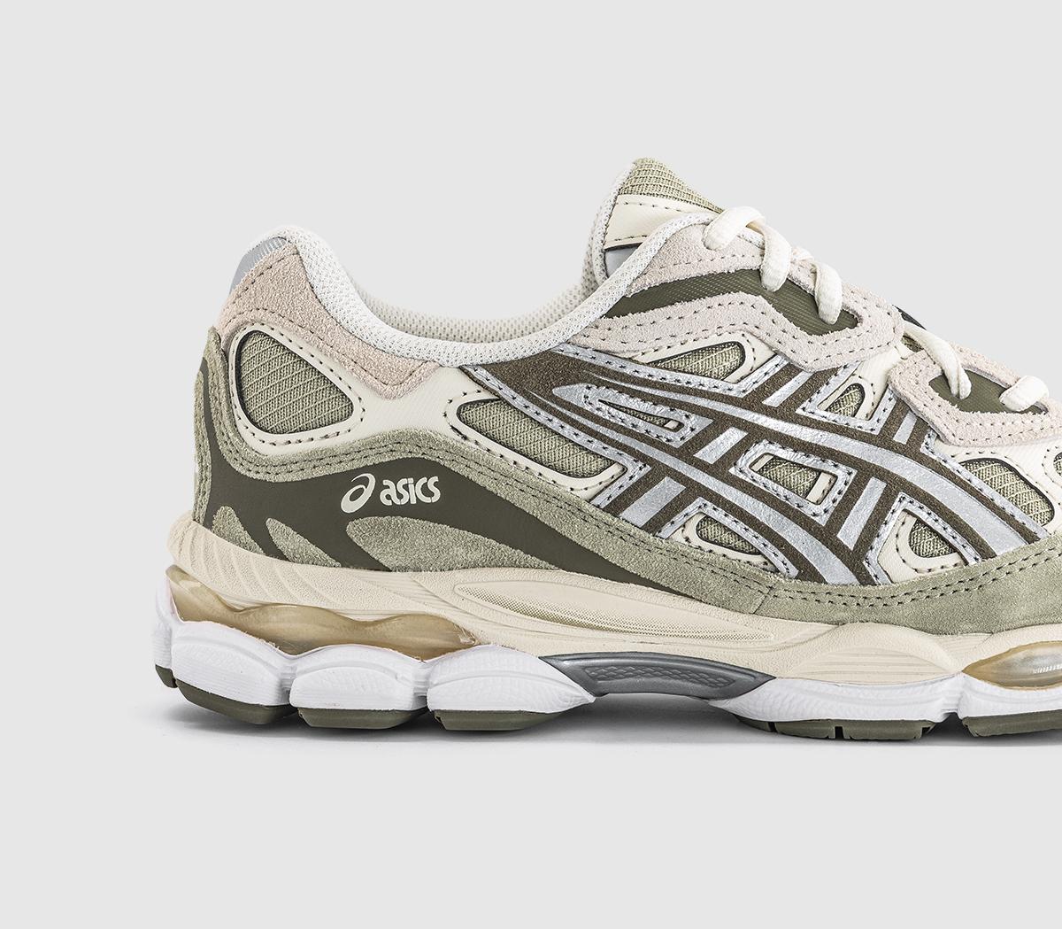 ASICSGel NYC TrainersKhaki Pure Silver