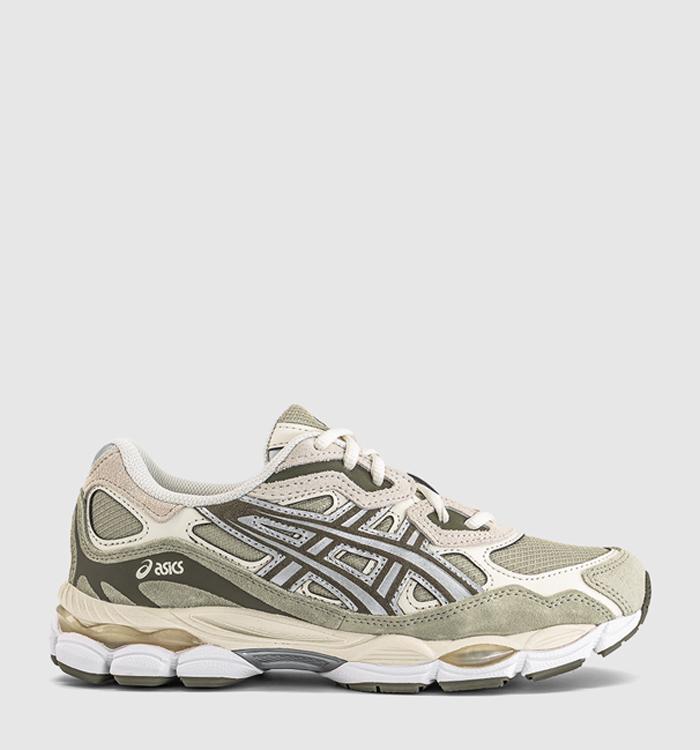 ASICS Gel NYC Trainers Khaki Pure Silver