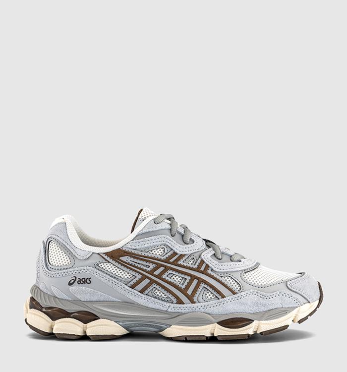 ASICS Gel NYC Trainers Cream Cement Grey