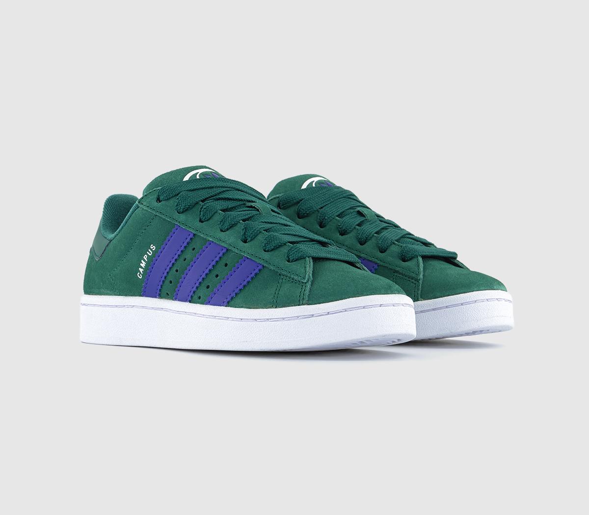Adidas Womens Campus 00s Trainers Collagiate Green White Energy Ink, 8