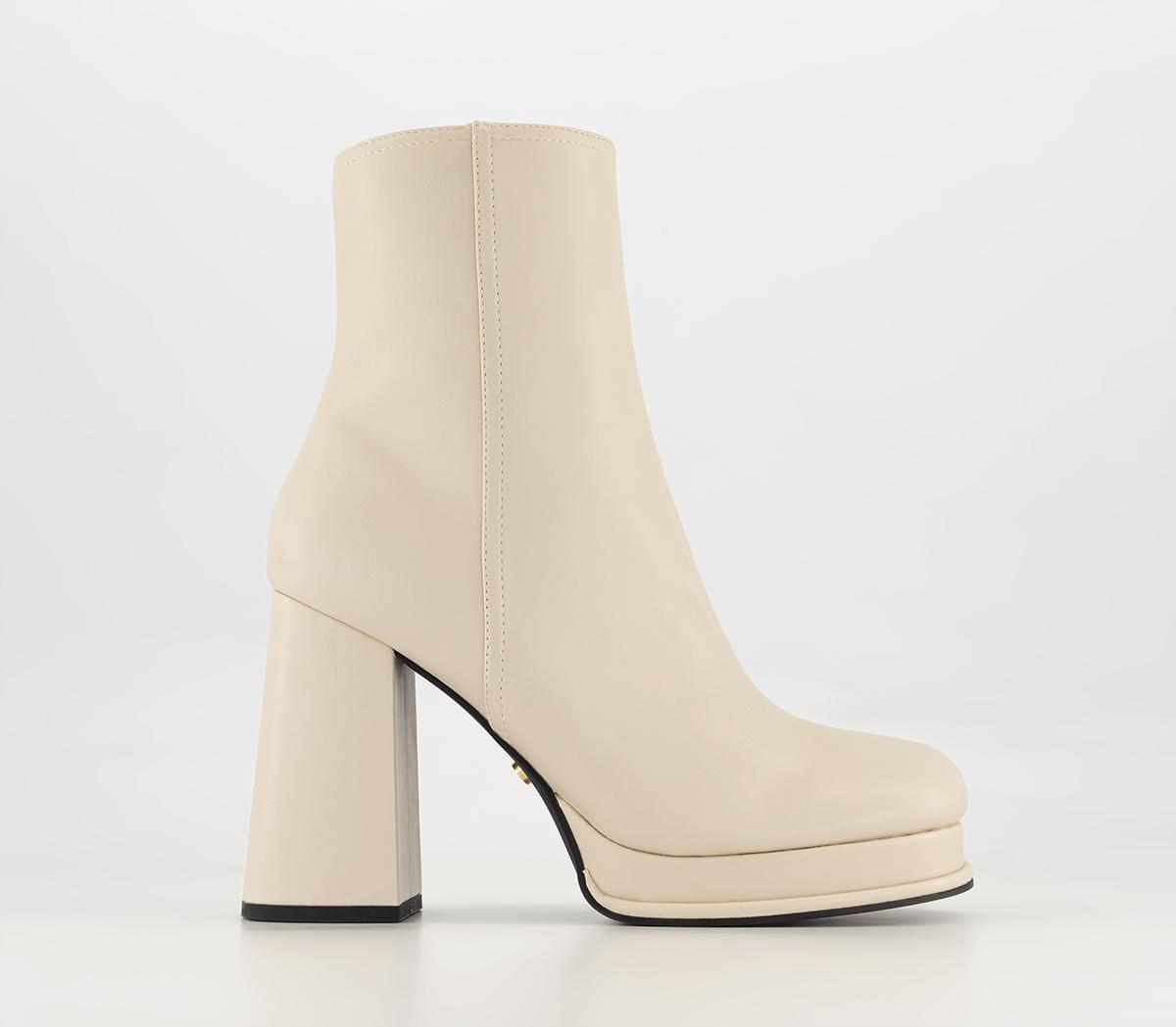 Office white 2025 ankle boots