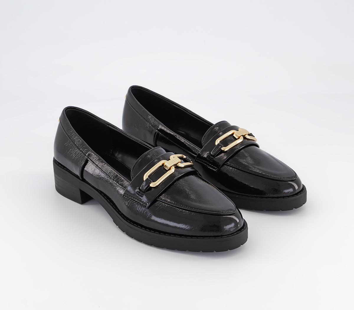 OFFICE Fox Trot Trim Loafers Black - Flat Shoes for Women