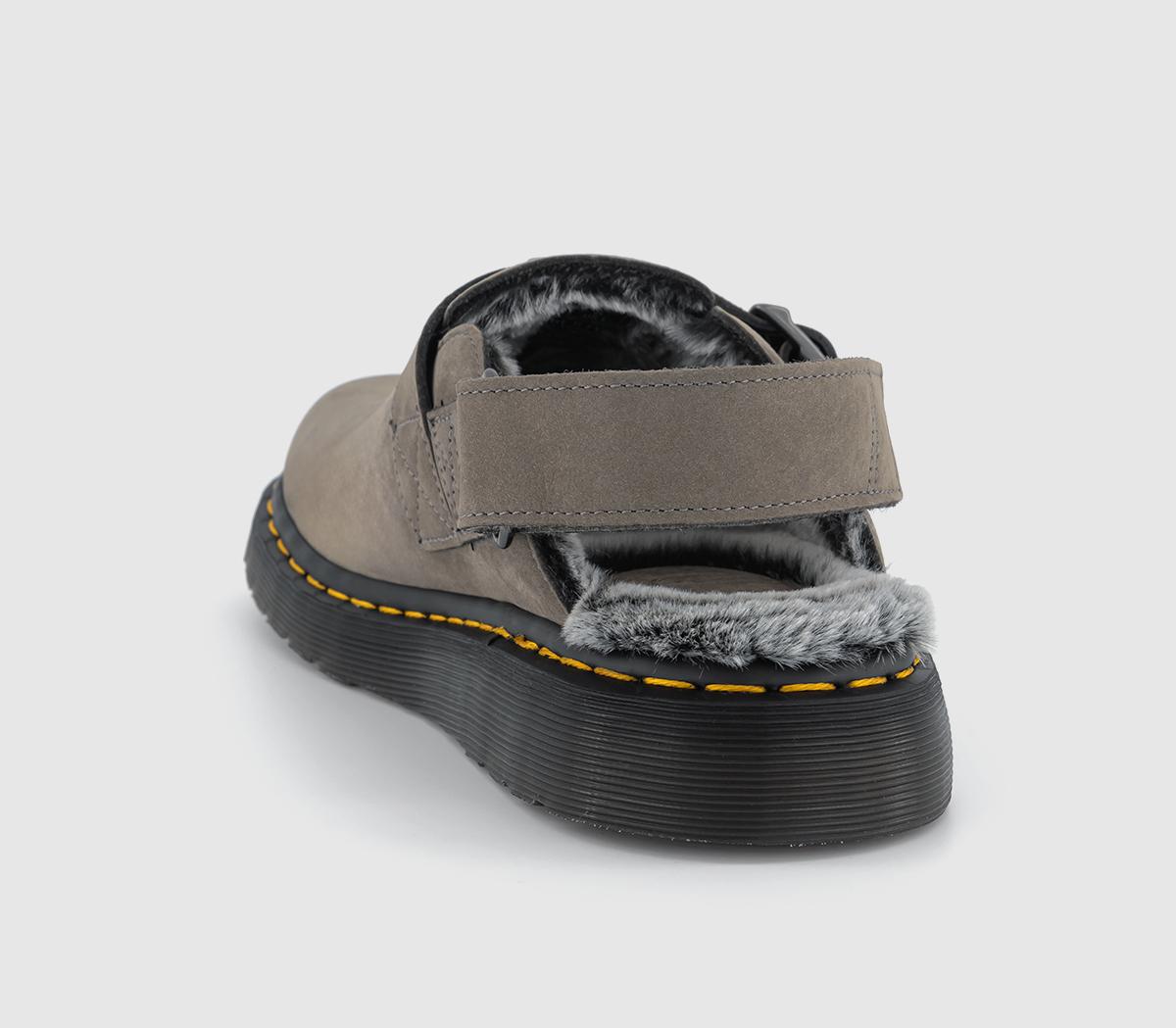 Dr. MartensJorge Fur Lined II MulesNickel Grey