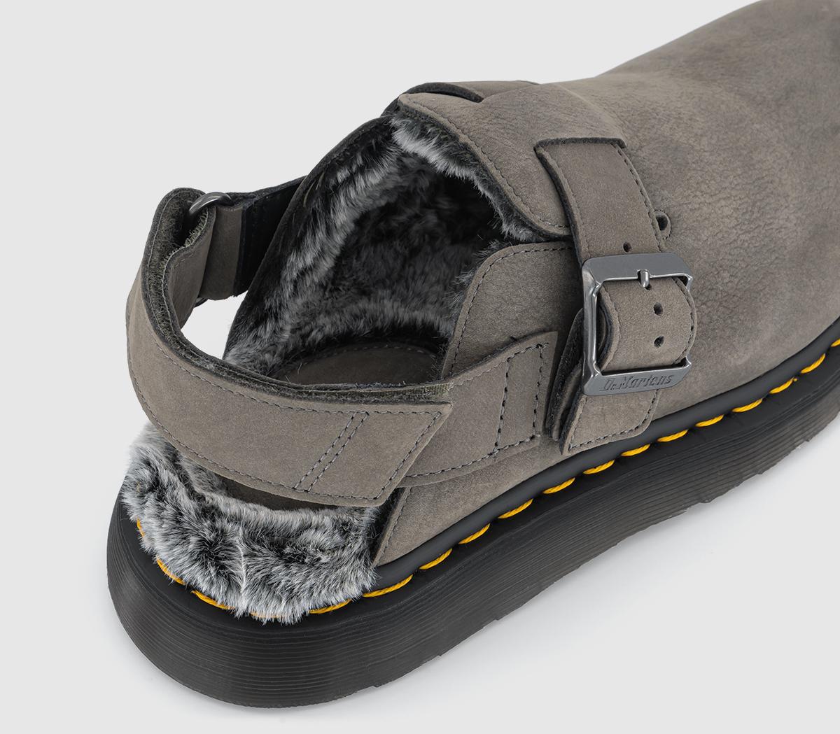 Dr. MartensJorge Fur Lined II MulesNickel Grey