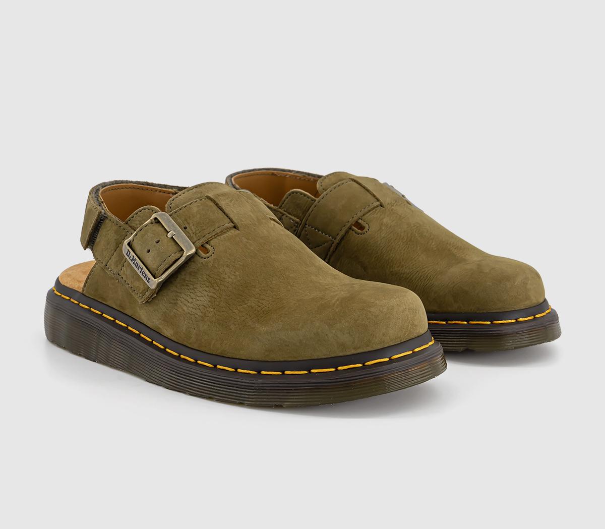 Dr. Martens Jorge II M Sandals Muted Olive - Dr. Martens Jorge