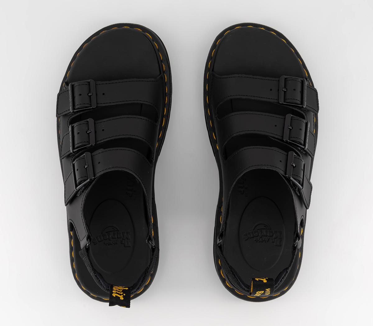 Dr. Martens Soloman Sandals Black Hydro - Men's Sandals