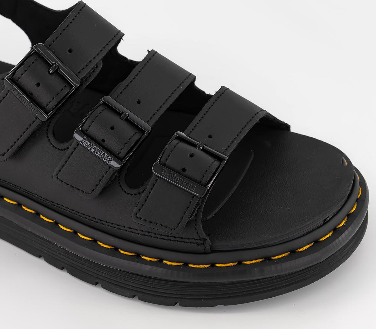 Dr. Martens Soloman Sandals Black Hydro - Men's Sandals