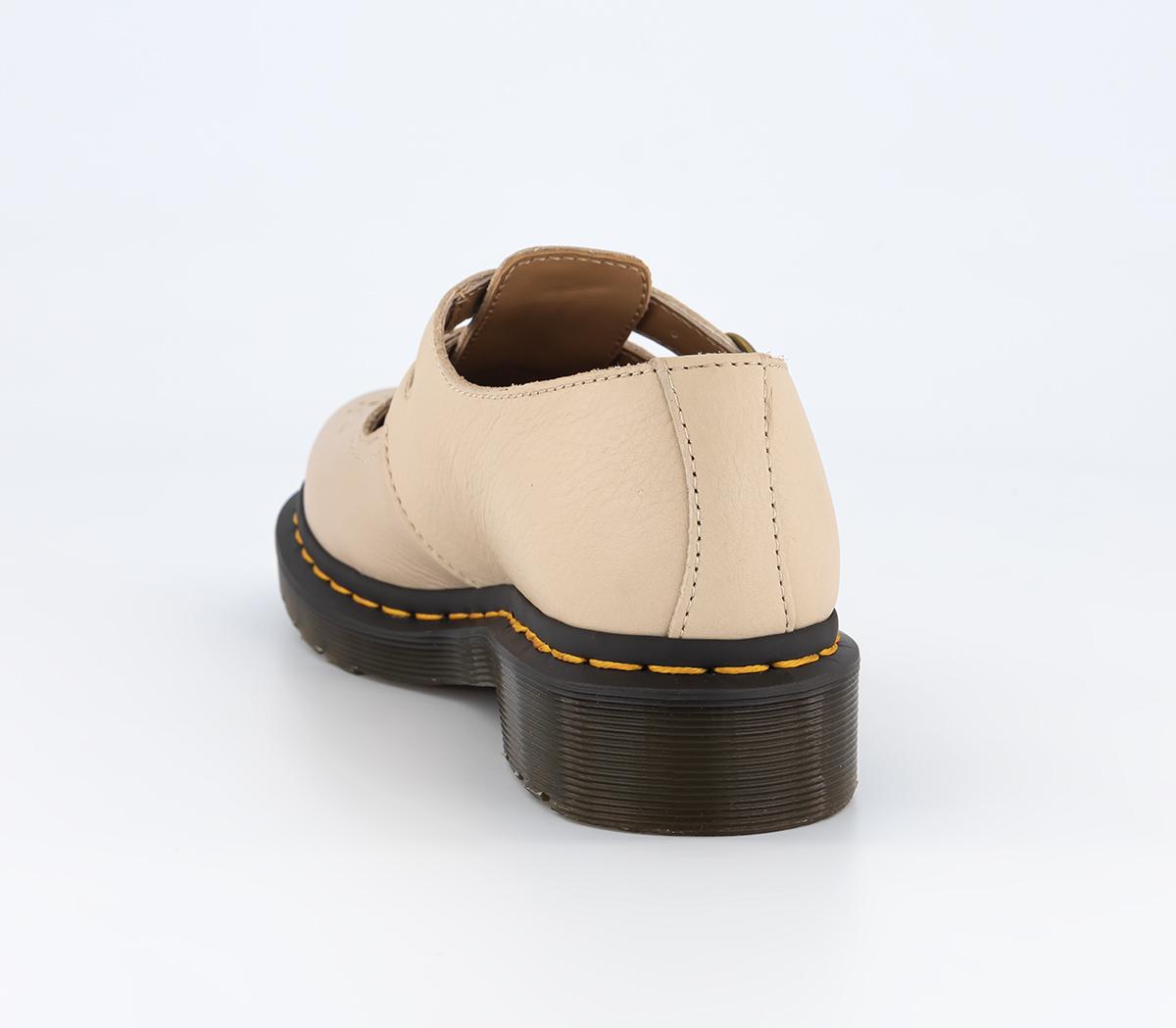 Dr. Martens 8065 Mary Jane Shoes Parchment Beige Virginia - Mary