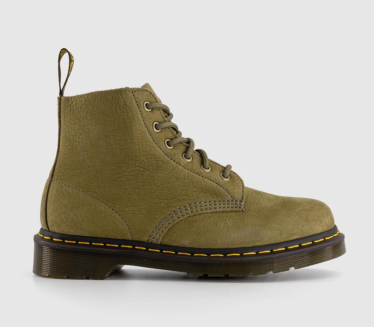 101 6 Eye Boots Muted Olive Green