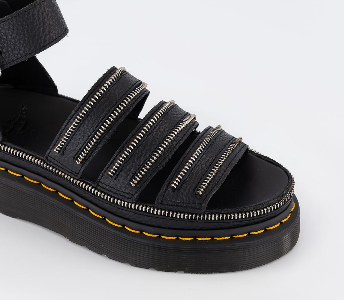 Martens Clarissa Ii Quad Platform Hardware Sandals Black