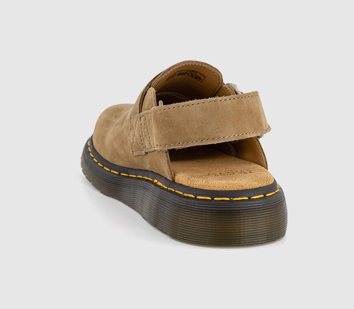 Dr. Martens JORGE 2 Mules Femme Daim Beige Léopard - Confort Et Style Urbain