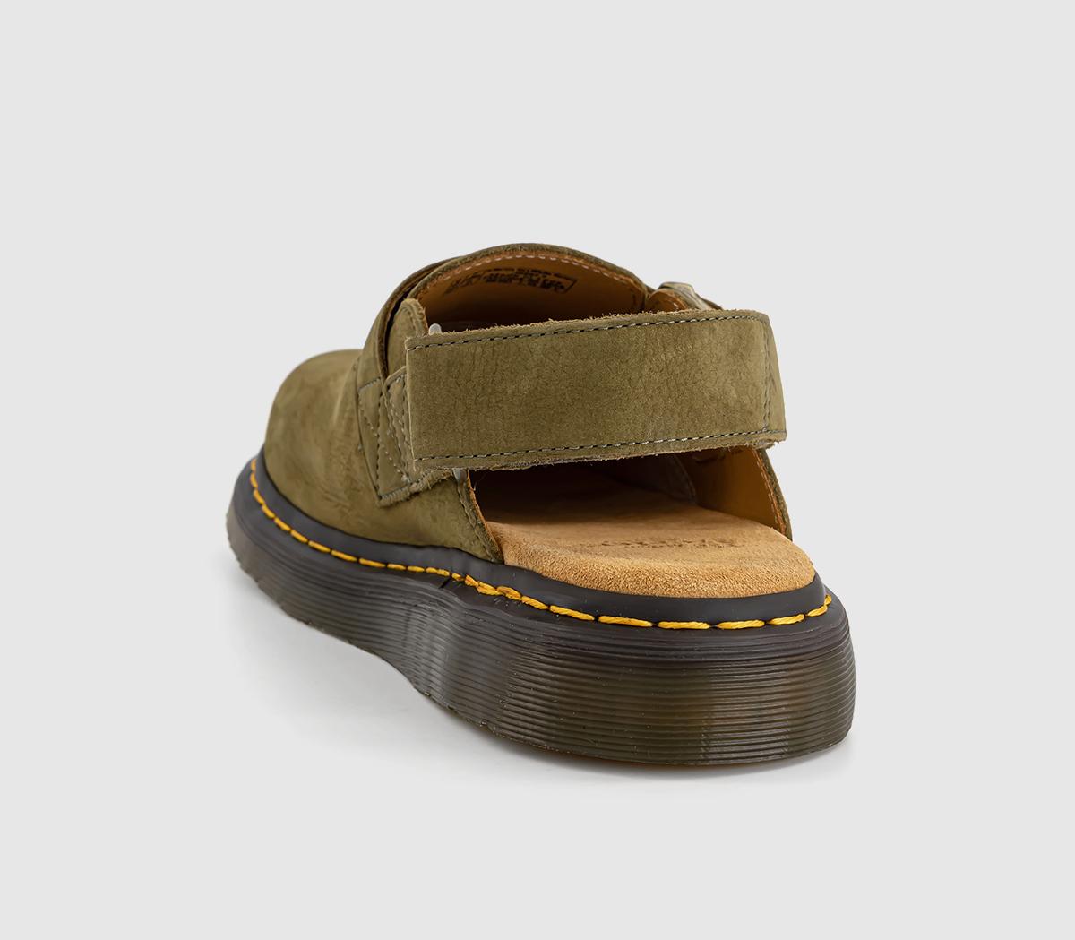 Dr. Martens Jorge Ii Slingback Mules Dr. Martens Jorge Ii Slingback Mules Muted Olive