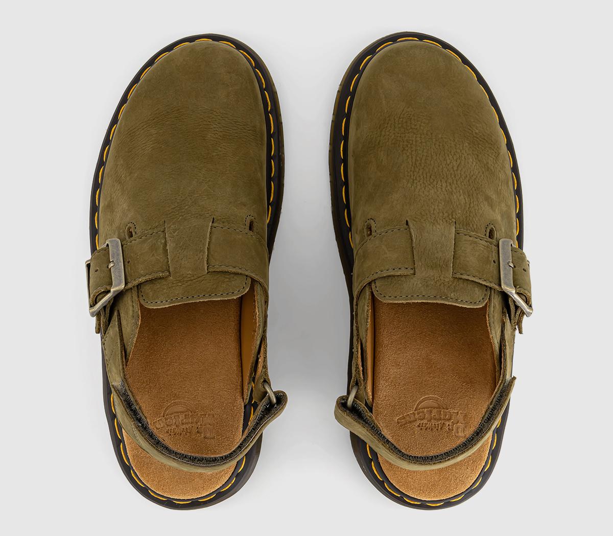 Dr. Martens Jorge Ii Slingback Mules Dr. Martens Jorge Ii Slingback Mules Muted Olive