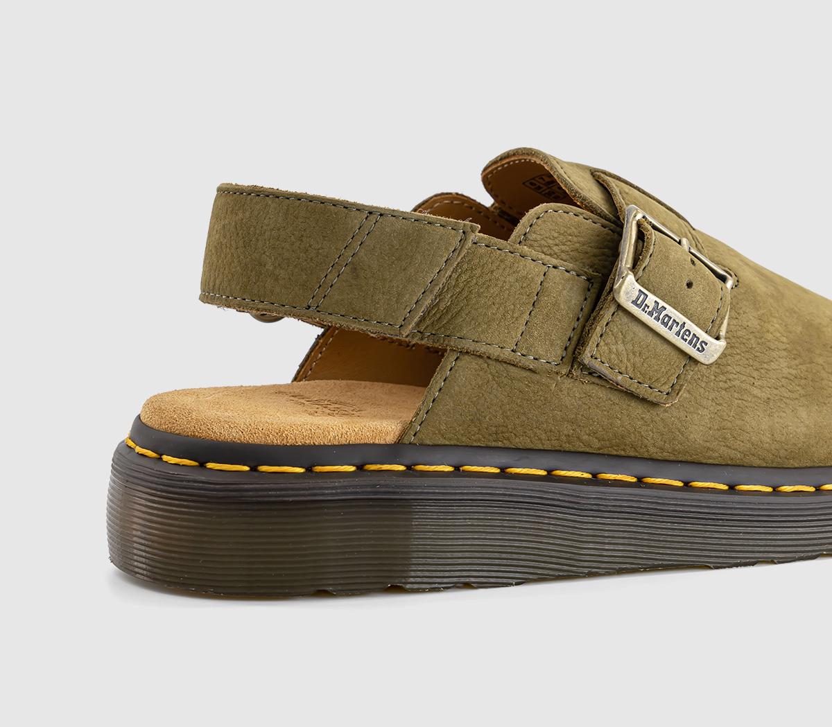 Dr. Martens Jorge Ii Slingback Mules Dr. Martens Jorge Ii Slingback Mules Muted Olive