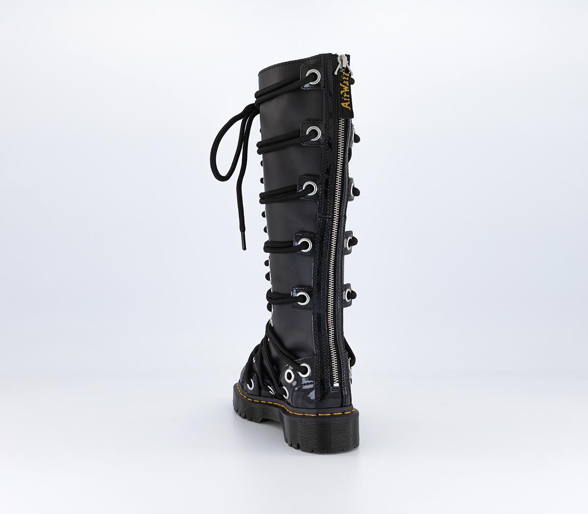 Dr. Martens Daria 1b60 Bex Boots Black Lucido - Knee High Boots