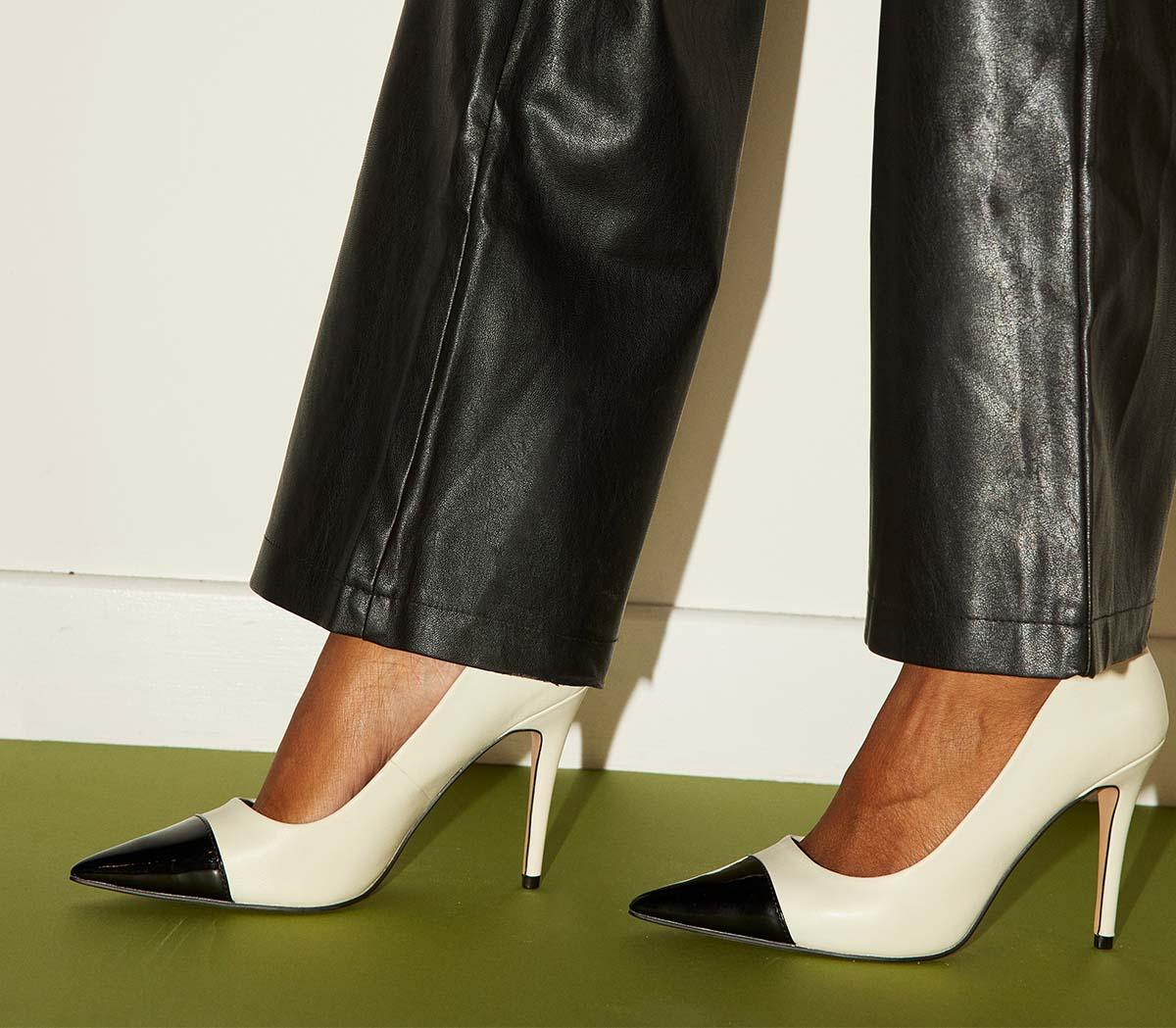 OFFICEHarmony Toe Cap Courts OFFICEHarmony Toe Cap CourtsWhite Leather