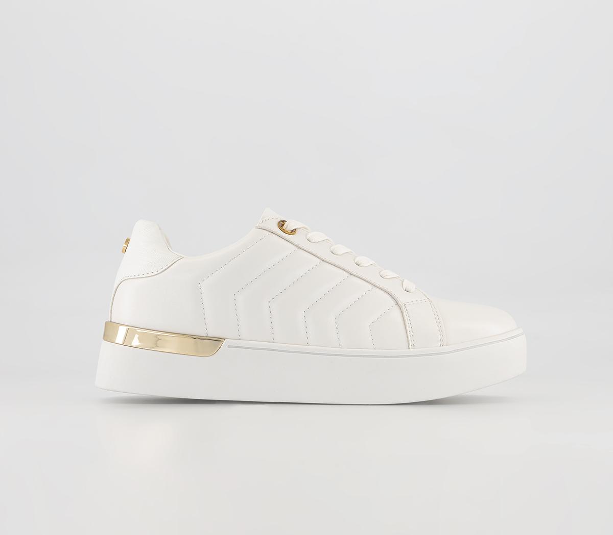 Fair Play Quilted Heel Clip Trainers White