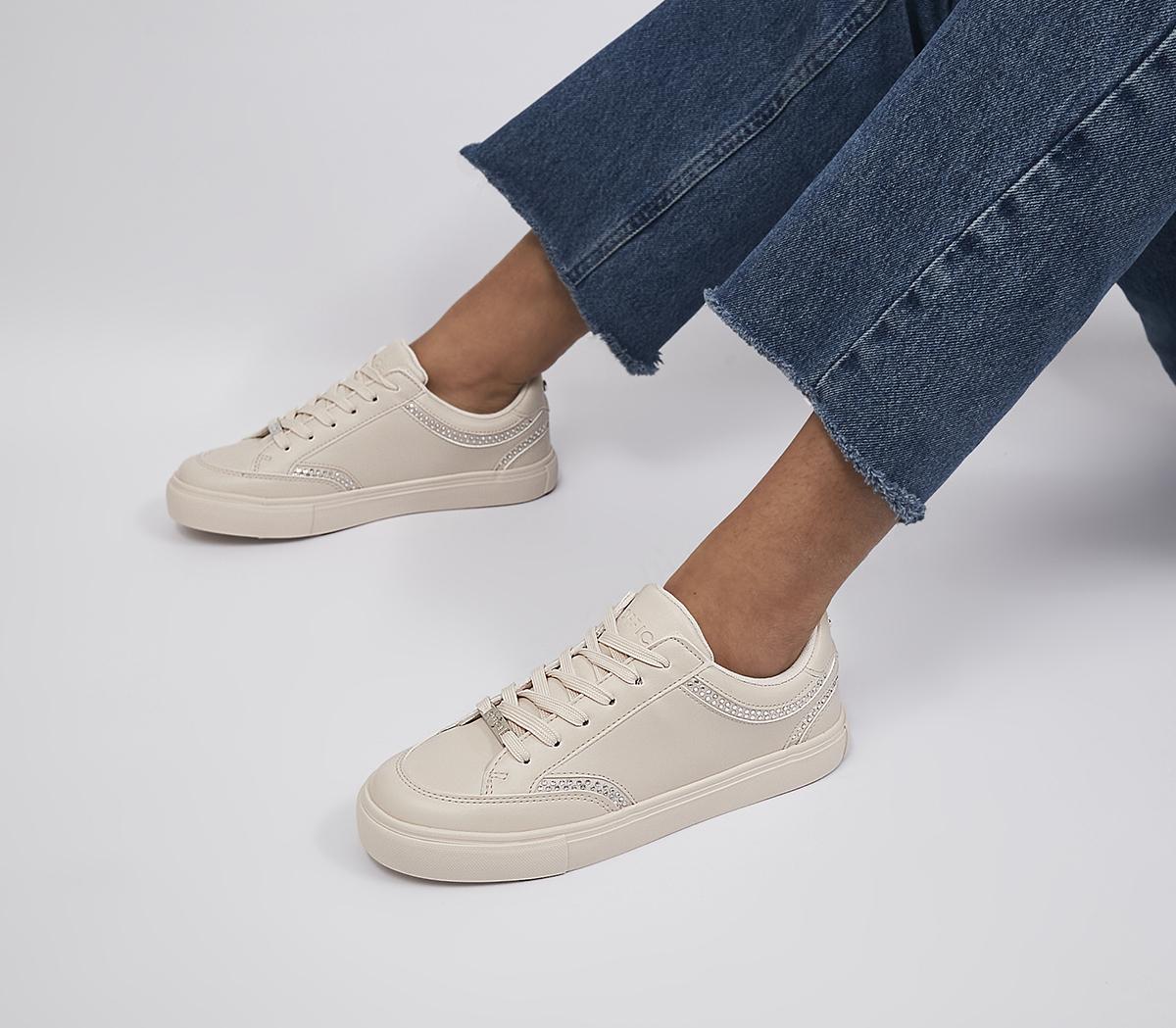 Far Out Diamante Silm Sole Trainers