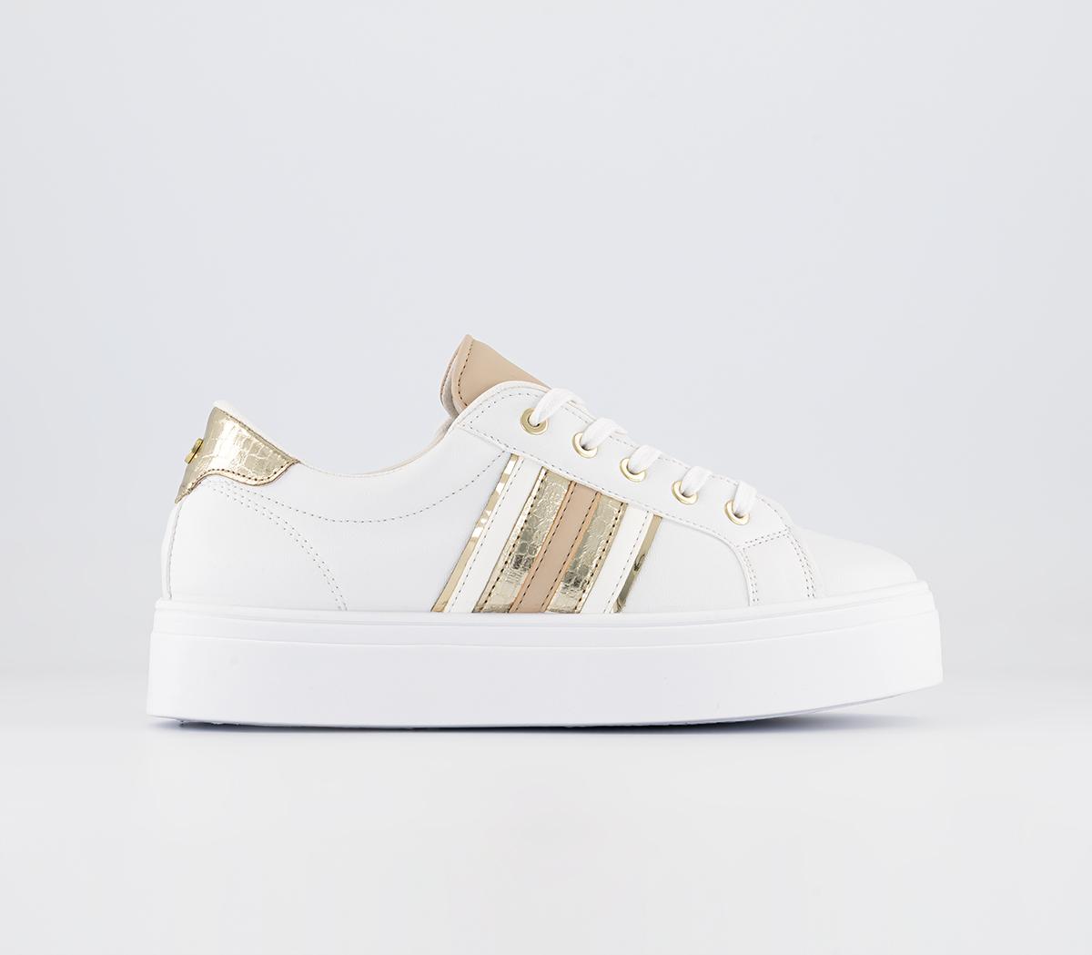 OFFICEFinal Cut Side Stripe Cupsole TrainersWhite