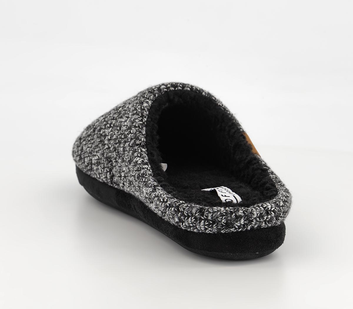 OFFICE LoungeSimon Knitted Fabric Slippers Grey OFFICE LoungeSimon Knitted Fabric Slippers GreyGrey