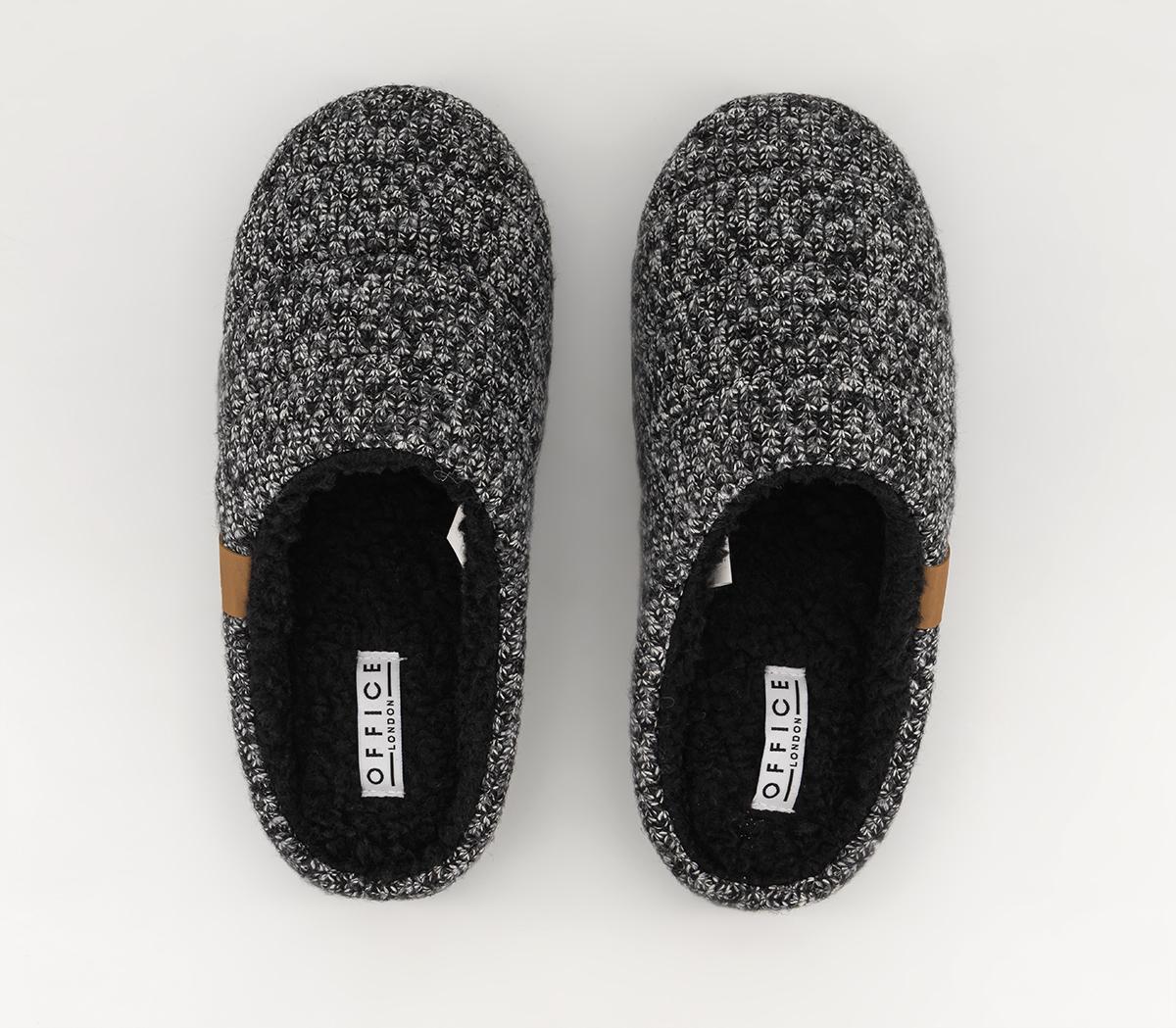 OFFICE LoungeSimon Knitted Fabric Slippers Grey OFFICE LoungeSimon Knitted Fabric Slippers GreyGrey