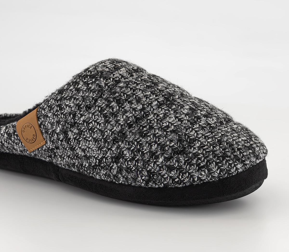 OFFICE LoungeSimon Knitted Fabric Slippers Grey OFFICE LoungeSimon Knitted Fabric Slippers GreyGrey