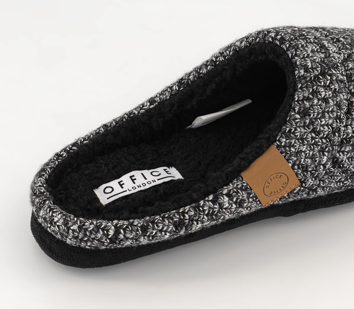 OFFICE LoungeSimon Knitted Fabric Slippers Grey OFFICE LoungeSimon Knitted Fabric Slippers GreyGrey