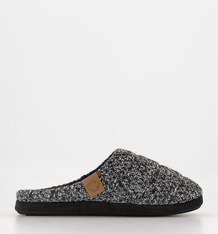 OFFICE Lounge Simon Knitted Fabric Slippers Grey Grey