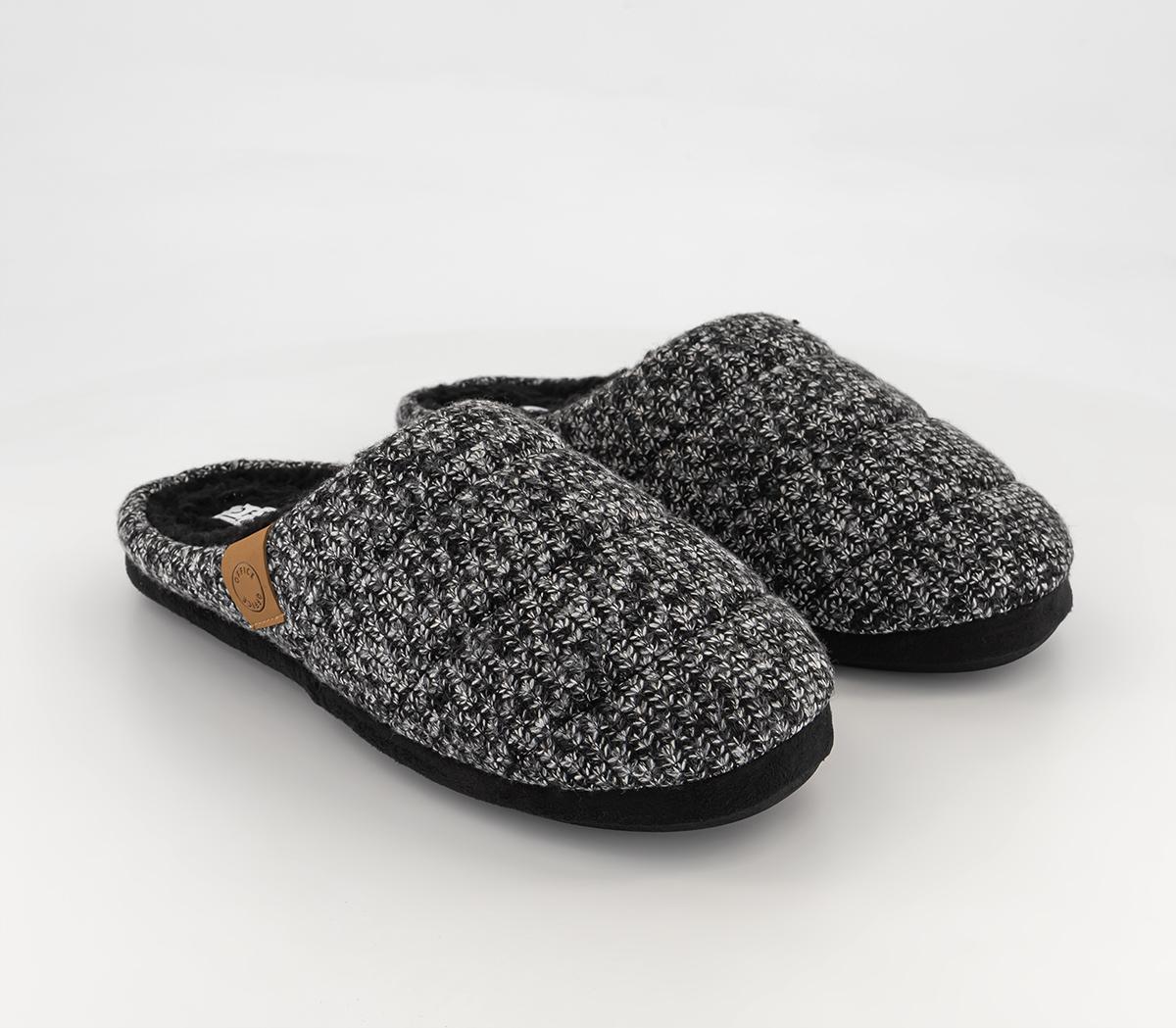 OFFICE LoungeSimon Knitted Fabric Slippers Grey OFFICE LoungeSimon Knitted Fabric Slippers GreyGrey