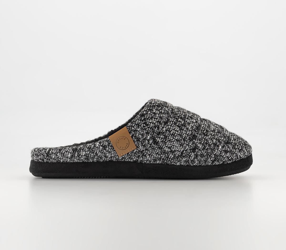 OFFICE LoungeSimon Knitted Fabric Slippers Grey OFFICE LoungeSimon Knitted Fabric Slippers GreyGrey
