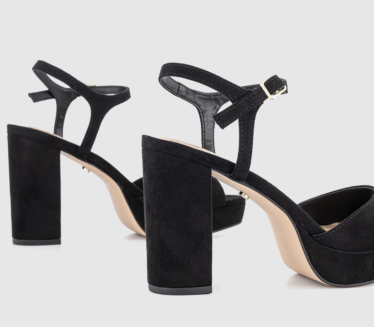 OFFICEHaven Round Toe Platform SandalsBlack