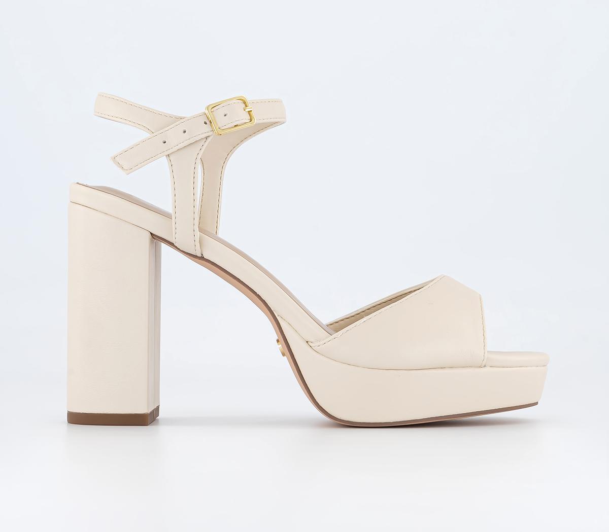OFFICEHaven Round Toe Platform SandalsWhite
