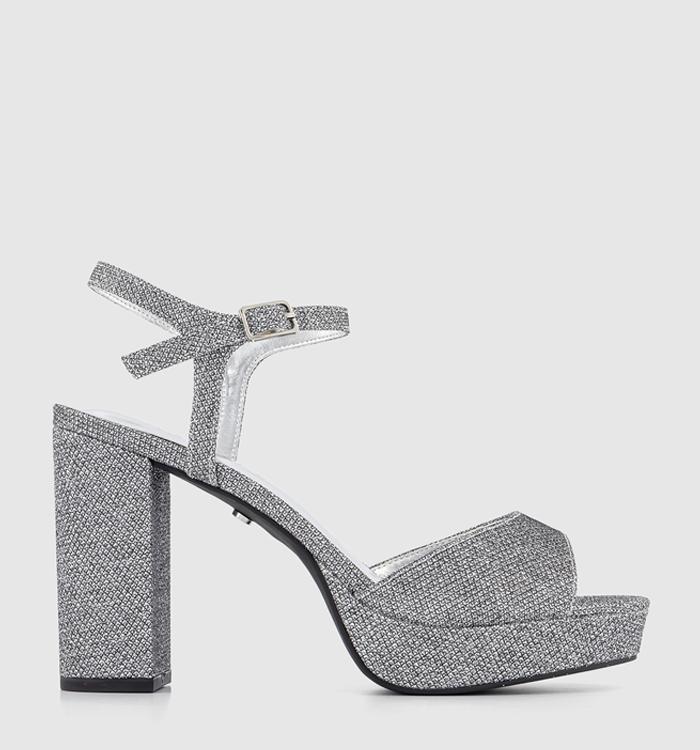 Buy LET'S TIE AWAY GREY BLOCK HEELS for Women Online in India