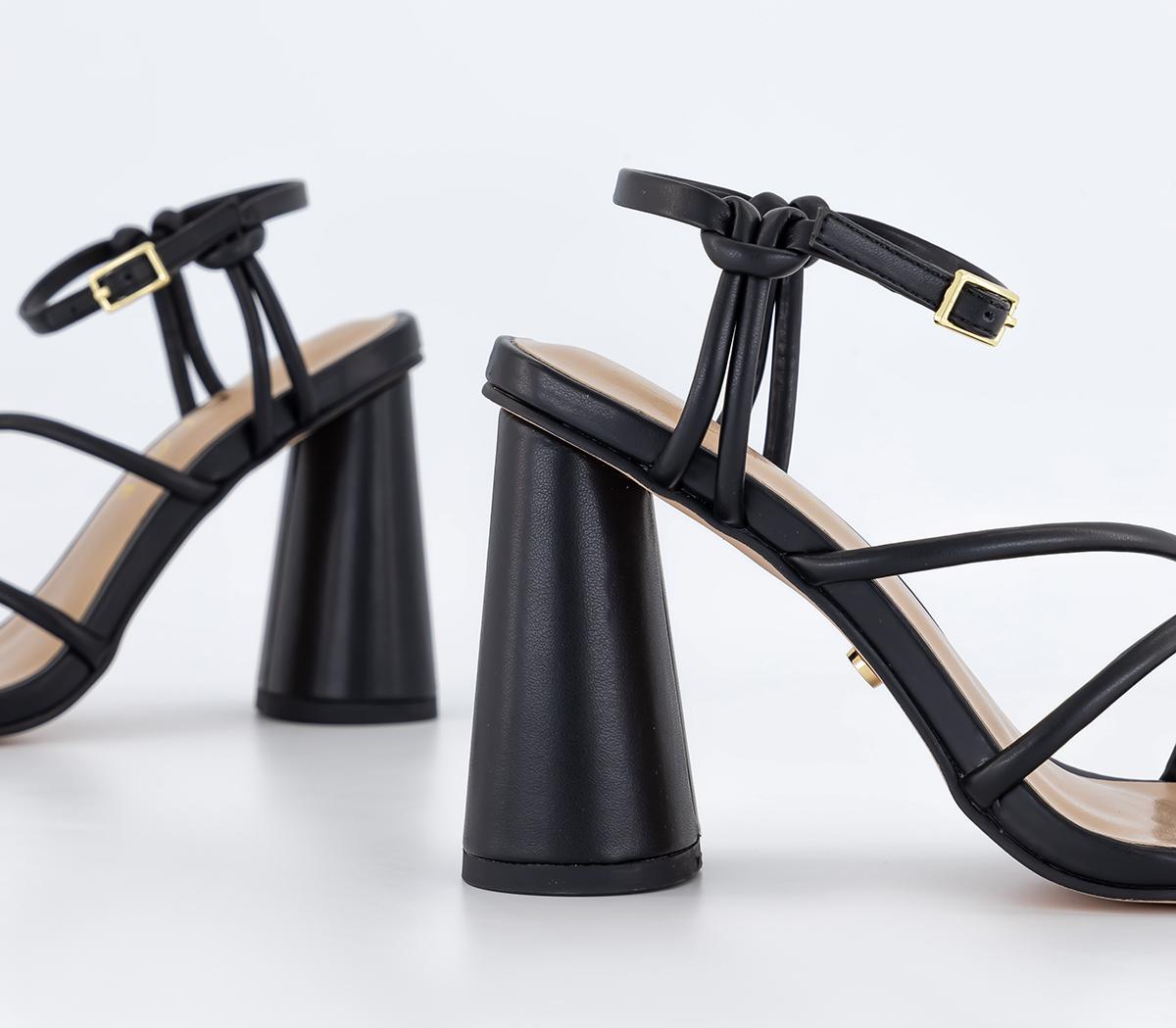 OFFICEHigh Rise Heel SandalsBlack