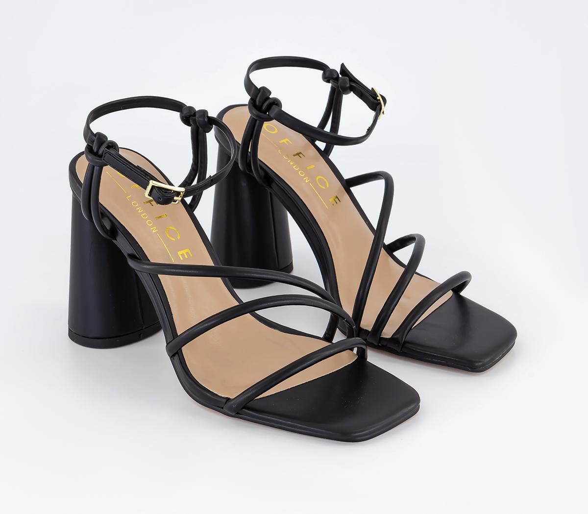 OFFICEHigh Rise Heel SandalsBlack