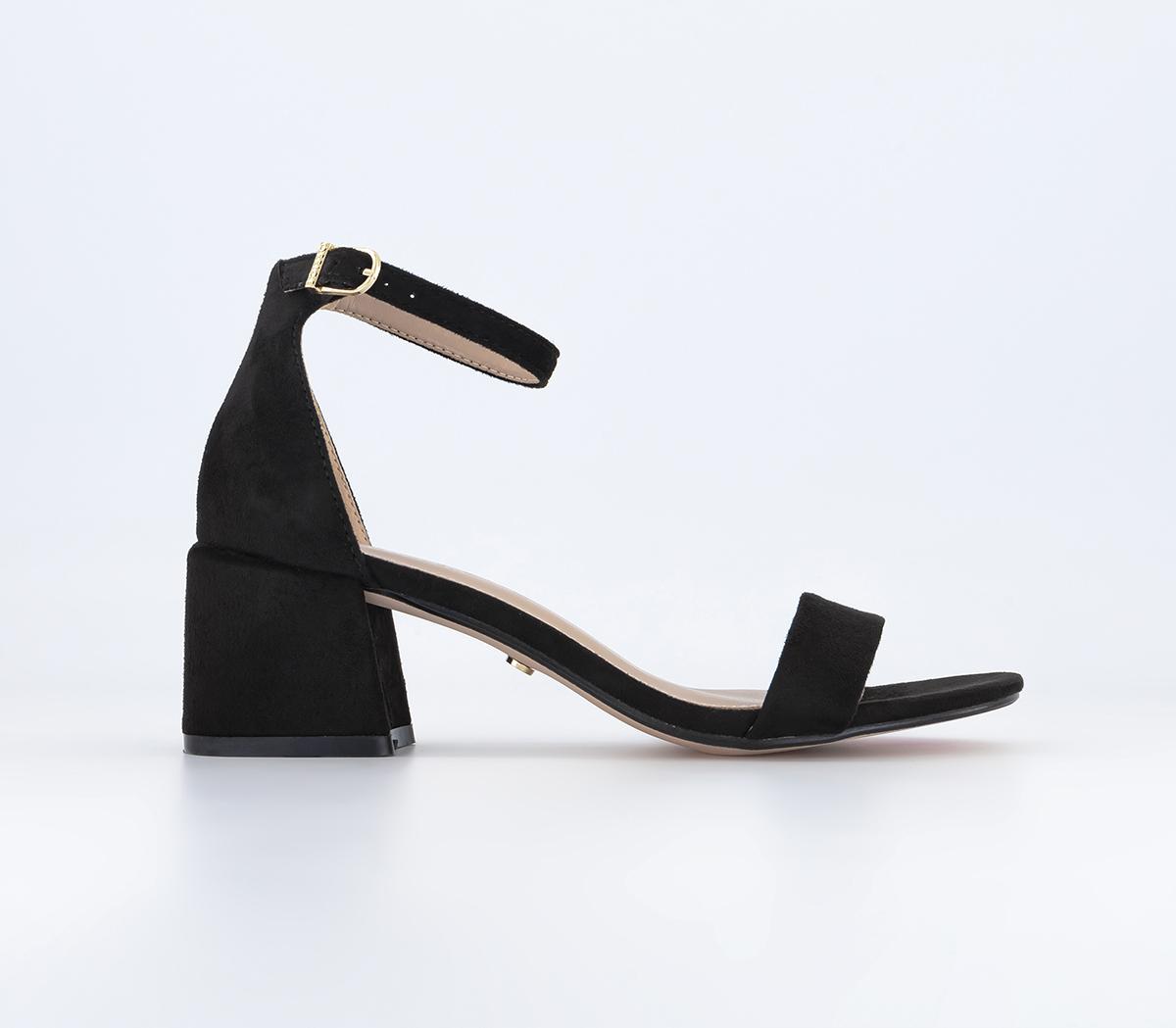 OFFICE My Way Two Part Sandals Black - Mid Heels
