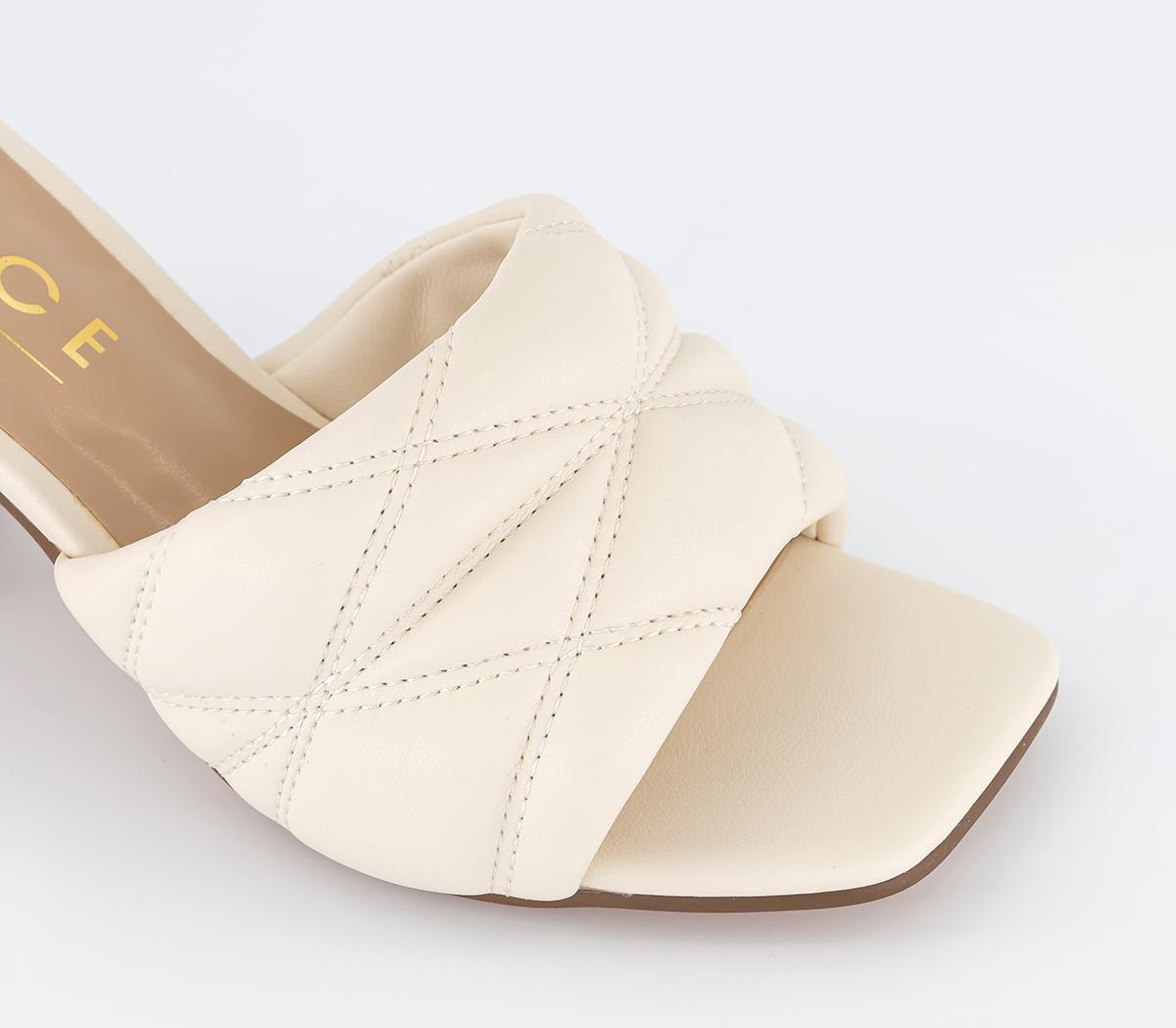 OFFICEMagnum Quilted MulesWhite