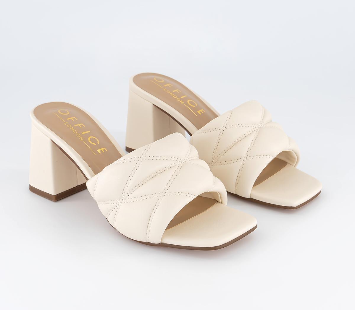 OFFICEMagnum Quilted MulesWhite