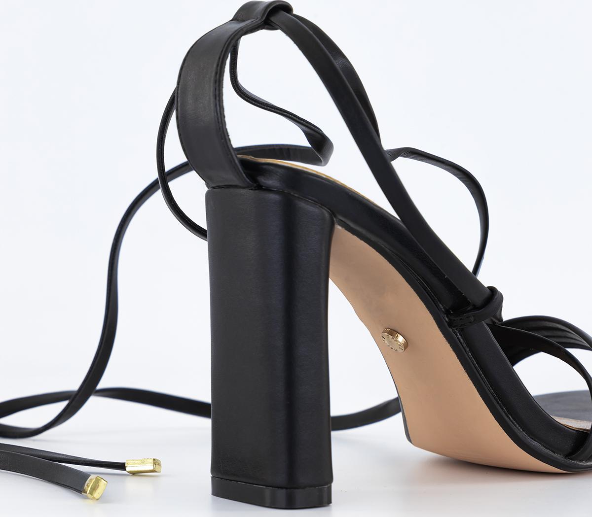 OFFICE Heritage Multistrap Block Heel Sandals OFFICE Heritage Multistrap Block Heel Sandals Black