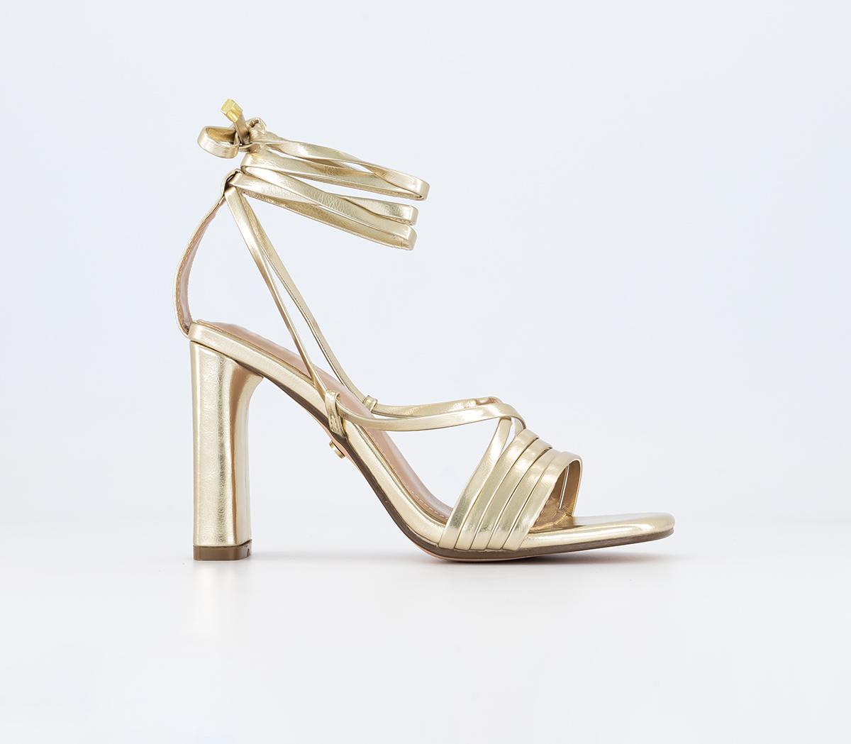 Gold block best sale heels dsw